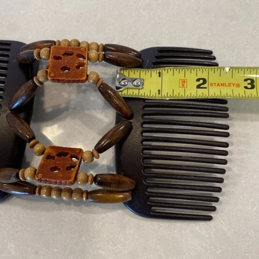 Original Beaded Hair Combs Quality Stones/Beads Patent & Made In South Africa
